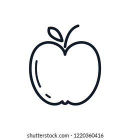 Apple icon vector logo template