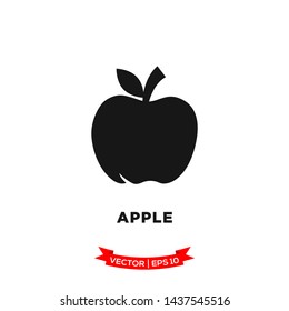 apple icon vector logo template