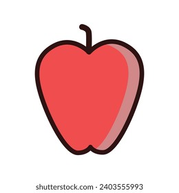 Apple icon vector on trendy design