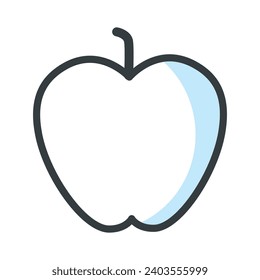 Apple icon vector on trendy design