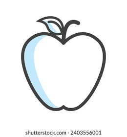 Apple icon vector on trendy design