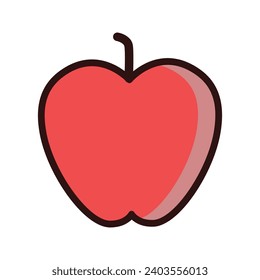Vector de icono de Apple en diseño de moda