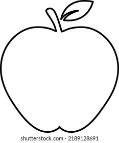 icono de manzana, vector sobre fondo blanco editable sobre fondo blanco..eps
