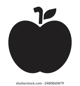 apple icon vector on white background