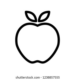 Apple Icon Vector Apple Outline Style Stock Vector (Royalty Free ...