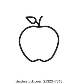 Ícone Apple Vetor definir contorno