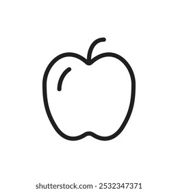 Ícone Apple Vetor definir contorno