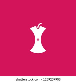 apple icon vector. apple sign on pink background. apple icon for web and app