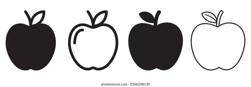 Apple icon vector sign symbol