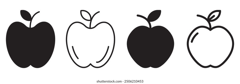 Apple icon vector sign symbol