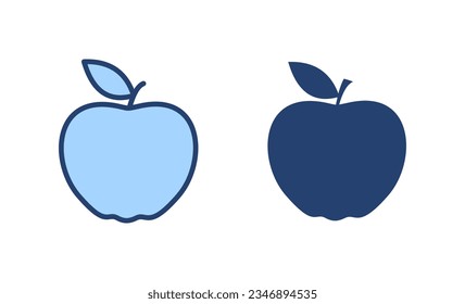 Apple icon vector. Apple sign and symbols for web design.