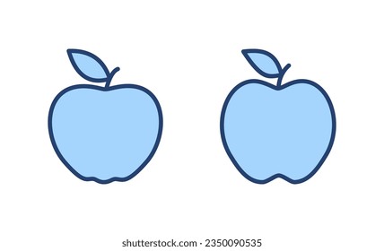 Apple icon vector. Apple sign and symbols for web design.