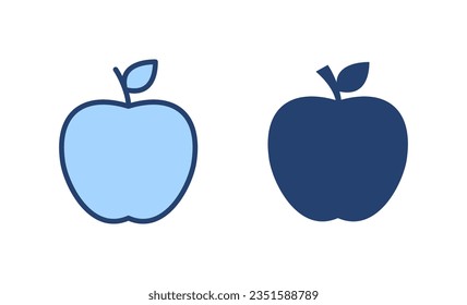 Apple icon vector. Apple sign and symbols for web design.