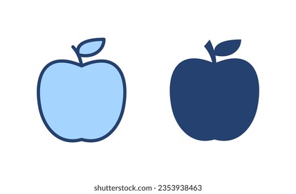 Apple icon vector. Apple sign and symbols for web design.