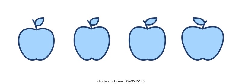 Apple icon vector. Apple sign and symbols for web design.