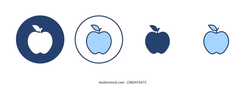 Apple icon vector. Apple sign and symbols for web design.