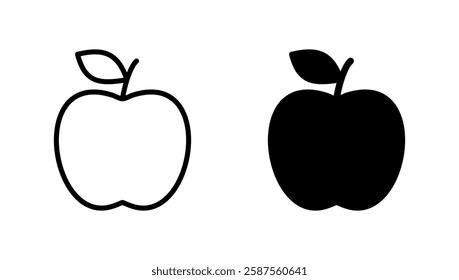 Apple icon vector. Apple sign and symbols for web design.