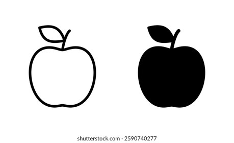 Apple icon vector. Apple sign and symbols for web design.