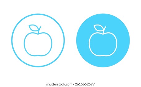 Apple icon vector. Apple sign and symbols for web design.