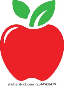 Apple icon vector silhouette symbol
