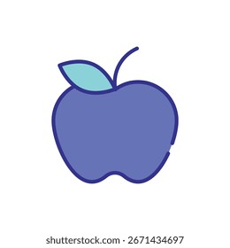 Icono de Vector de manzana ilustración de stock