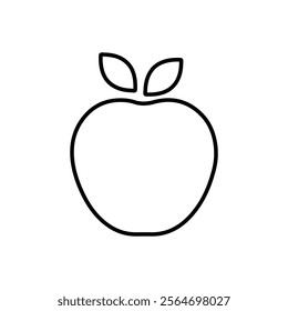 apple icon vector symbol isolated