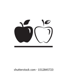 apple icon vector symbol template