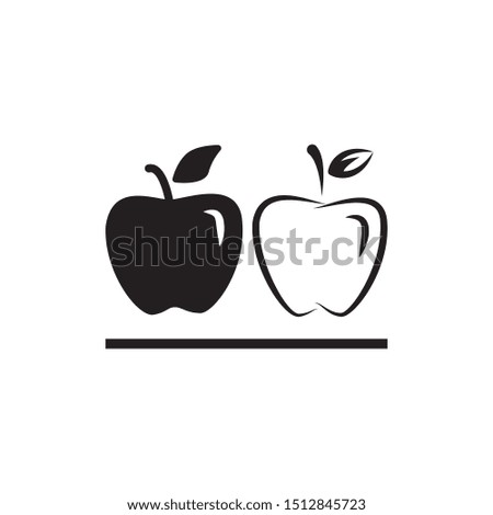 apple icon vector symbol template