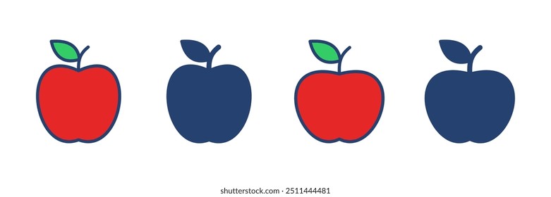 Apple icon vector. Apple vector icon. apple symbols for your web design.