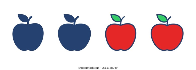 Apple icon vector. Apple vector icon. apple symbols for your web design.