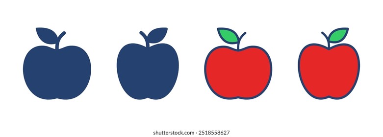 Apple icon vector. Apple vector icon. apple symbols for your web design.