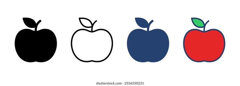 Apple icon vector. Apple vector icon. apple symbols for your web design.