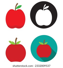 apple icon vector template illustration logo design