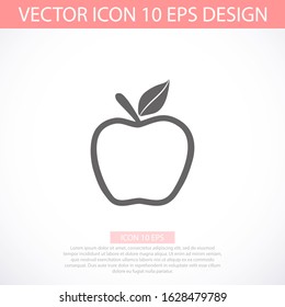 Apple Icon Vector in trendy flat style isolated on grey background. Apple Icon page symbol for your web site design Apple Icon Vector logo, app, UI. Apple Icon Vector illustration