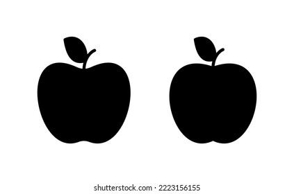 Apple icon vector for web and mobile app. Apple sign and symbols for web design.