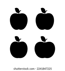 Apple icon vector for web and mobile app. Apple sign and symbols for web design.