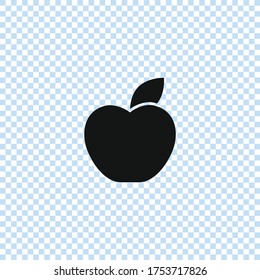 Apple icon vector.Apple fruit illustration icon