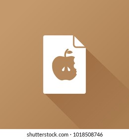 apple icon. vegetable sign