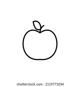 Apple icon for web and mobile app. Apple sign and symbols for web design.