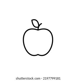 Apple icon for web and mobile app. Apple sign and symbols for web design.