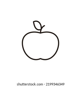 Apple icon for web and mobile app. Apple sign and symbols for web design.