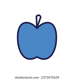 Apple icon with white background vector stock illustration