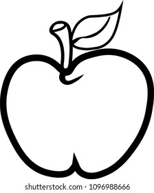 Apple icons in cartoon images, bitmap images. Vector graphics