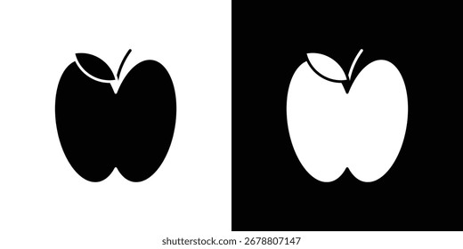 Ícones da Apple. ícone de vetor de glifo. Ilustração vetorial eps 10