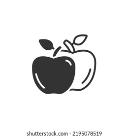 Apple icons  symbol vector elements for infographic web