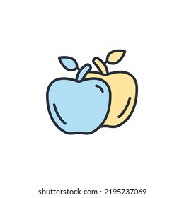 Apple icons  symbol vector elements for infographic web