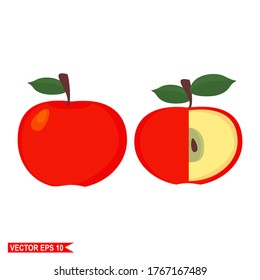 
Apple. illustration of apples. fresh fruit theme.