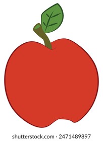 Apple illustration isolated on white background