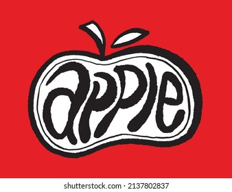 Ilustraciones de Apple - Ingredientes alimentarios dibujados a mano, Apple - vector