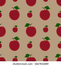 Ilustración de Apple sin inconvenientes.Ideal para impresión textil, tela, papel envolvente, scrapbooking, motivos cerámicos.